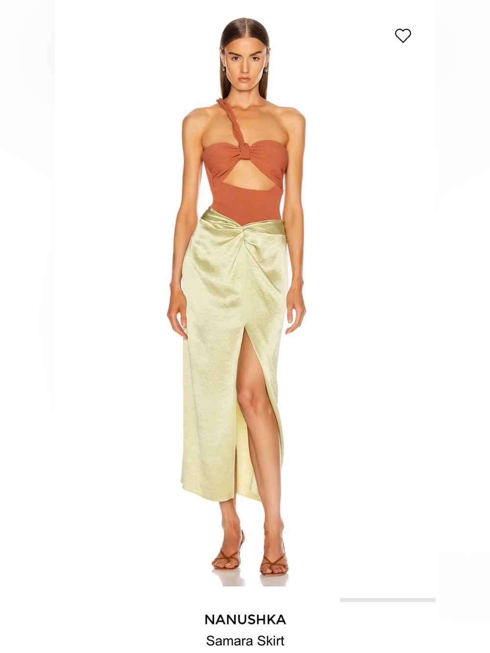 Nanushka Samara Slit Skirt. Size: XS